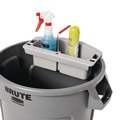 Waste Receptacle Accessories & Dollies | Rubbermaid Commercial FG264900GRAY 2-Compartment 16 in. x 9 in. x 5 in. Maid Caddy - Gray image number 3