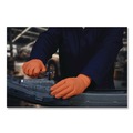 Food Service Disposable & Single Use Gloves | Ammex GWUOFN48050 9.06 in. 6 mil Ultra Industrial Flock-Lined Nitrile Disposable Gloves - X-Large/Orange (500/Carton) image number 5