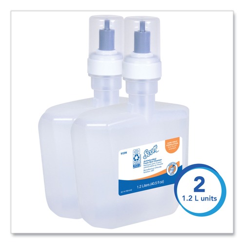 Soap Refills | Scott 91594 1.2 L Antimicrobial Foam Skin Cleanser Refill - Fresh Scent (2/Carton) image number 0