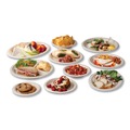 Platters | Vegware VW-P009NFA 8 in. x 10 in. Nourish Molded Fiber Compostable Sugarcane Tableware Platter - White (500/Carton) image number 2