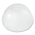 Cup Lids | Karat C-KDL626 12 oz. to 24 oz. Cold Cup Dome PET Plastic Lids - Clear (1000/Carton) image number 2