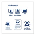 Perforated Roll & Hand Towels | Tork RK8002 Universal 7.88 in. x 800 ft. 1-Ply Hand Towel Roll - Natural (6/Carton) image number 7
