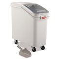 Food Storage Containers & Lids | Rubbermaid Commercial FG360088WHT 20.57 Gallon 13-1/8 in. x 29-1/4 in. x 28 in. ProSave Mobile Ingredient Bin - White image number 0