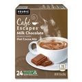 Coffee - Caffeinated | Cafe Escapes 5000330122 Dark Chocolate Hot Cocoa K-Cups (24/Box) image number 1