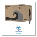 Disposable Knives | Boardwalk BWKKNIHWPSBIW Heavyweight Wrapped Polystyrene Knife - Black (1000/Carton) image number 3