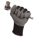 Gloves & Glove Accessories | Ansell KCC 97274 270 mm Length G40 Poly/Cotton Latex Coated Gloves - X-Large, Gray/Black (12 Pairs/Pack) image number 3