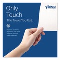 Perforated Roll & Hand Towels | Kleenex 01080 8 in. x 425 ft. 1.5 in. Core 1-Ply Hard Roll Paper Towels - White (12 Rolls/Carton) image number 5