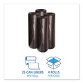 Low-Density Trash Bags | Boardwalk H8647HKKR01 43 in. x 47 in. 56 gal. 0.6 mil Low-Density Waste Can Liners - Black (100/Carton) image number 2