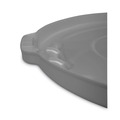 Waste Receptacle Lids | Rubbermaid Commercial FG265400GRAY BRUTE 26.75 in. Self-Draining Flat Top Lids for 55-Gallon Round Containers - Gray image number 3