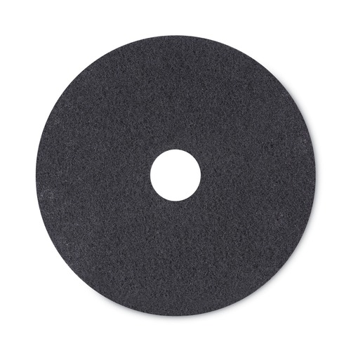 Floor Pads-Stripping | Boardwalk BWK4020HIP 20 in. Diameter High Performance Stripping Floor Pads - Black (5/Carton) image number 0