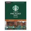 Coffee - Caffeinated | Starbucks 12434812 Coffee K-Cups Pack - Pike Place (96/Carton) image number 1