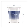 Cups | FLAVIA 25200058 12 oz. Blue Band Flavia Logo Cold Cups - Clear/Blue (1000/Carton) image number 2
