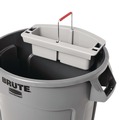 Waste Receptacle Accessories & Dollies | Rubbermaid Commercial FG264900GRAY 2-Compartment 16 in. x 9 in. x 5 in. Maid Caddy - Gray image number 2