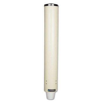 CUP DISPENSERS | San Jamar C4210PFSD Foam Cup Dispenser with Removable Cap for 4 oz. to 10 oz. Cups - Sand