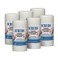 Hand Sanitizing Wipes | SCRUBS 90985 1 Ply 6 in. x 8 in. Unscented Hand Sanitizer Wipes - Blue/White (6/Carton) image number 1