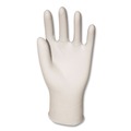 Food Service Disposable & Single Use Gloves | Boardwalk BWK315LBX 4 mil Powder-Free Synthetic Vinyl Gloves - Large, Beige (100/Box) image number 1