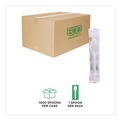 Disposable Spoons | Eco-Products EP-S013-W Plantware 6 in. Spoon Compostable Cutlery - White (1000/Carton) image number 4