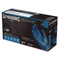 Food Service Disposable & Single Use Gloves | Ammex IVBPF46100 3 mil Industrial Powder-Free Vinyl Gloves - Large, Blue (1000/Carton) image number 1