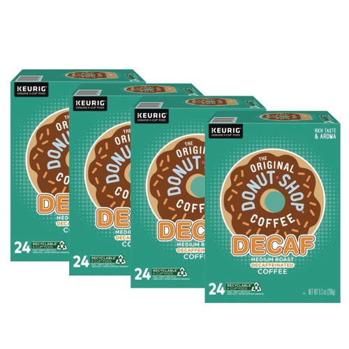 Coffee - Caffeinated | The Original Donut Shop 5000341140 Coffee K-Cup Pods - Decaf (96/Carton) image number 0