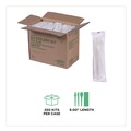 Cutlery Kits | Eco-Products EP-S015 Plantware Compostable Fork/Knife/Napkin/Spoon Cutlery Kit - Pearl White (250/Carton) image number 6