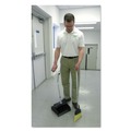 Dust Pans | Unger EDTBG 12 in. W x 45 in. H Metal Telescopic Ergo Dust Pan with Broom - Gray/Silver image number 1