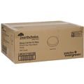 Food Containers & Lids | Pactiv Corp. LMC81216ECBB 4 in. EarthChoice PFAS-Free Compostable Sugarcane Soup Cup Lid - White (500/Carton) image number 1