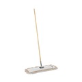 Floor Dusters & Accessories | Boardwalk BWKM245C 24 in. x 5 in. Cotton Head 60 in. Wood Handle Cotton Dry Mopping Kit - Natural (1-Kit) image number 0