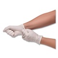 Janitorial Disposable & Single Use Gloves | SemperCare SCVNP102 Stretch Vinyl Examination Gloves - Small, Cream (100/Box) image number 2