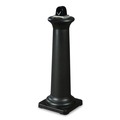Smoking Receptacles | Rubbermaid Commercial FG9W3000BLA GroundsKeeper Tuscan 13 in. x 13 in. x 38.38 in. Receptacle - Black image number 2