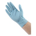 Janitorial Disposable & Single Use Gloves | Boardwalk 382XSCTA 9.5 in. 5 mil Disposable Examination Nitrile Gloves - X-Small/Blue (1000/Carton) image number 8