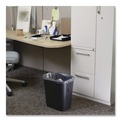 Indoor Waste Receptacles | Rubbermaid Commercial FG254300BLA 7 gal. Fiberglass Wastebasket - Black image number 4