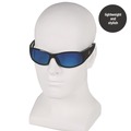 Eye Protection | Ansell 21307 3016314 Elite Safety Glasses - Black Frame, Blue Mirror Polycarbonate Lens (12/Carton) image number 3