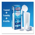 Toilet Brushes | Clorox 03191 ToiletWand Disposable Toilet Cleaning System with Handle/Caddy/Refills - White (6/Carton) image number 1