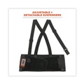 Back Support Harnesses & Belts | Ergodyne 11091 ProFlex 1650 Economy Elastic Back Support Brace, X-Small, 20-in to 25-in Waist, Black image number 1