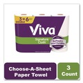 Perforated Roll & Hand Towels | Viva 56530 5.1 in. x 11 in. 1-Ply Signature Cloth Choose-A-Sheet Kitchen Roll Paper Towels - White (8/Carton) image number 5