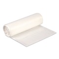 High-Density Trash Bags | Boardwalk Z4824LNKR01 10 Gallon 8 mic 24 in. x 24 in. High-Density Waste Can Liners - Natural (1000/Carton) image number 1