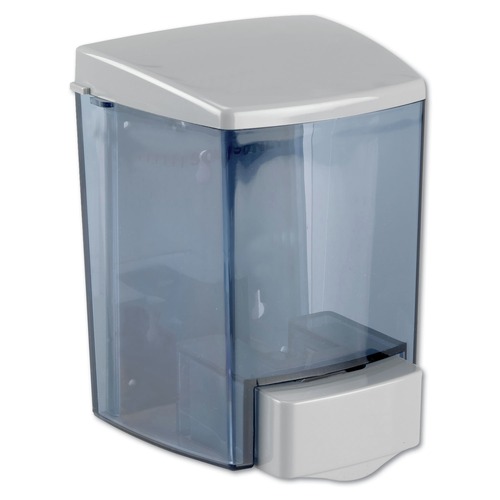 Soap Dispensers | Impact 9336 4.5 in. x 4 in. x 6.25 in. 30 oz. Encore Bulk Foam Soap Dispenser - Gray/Clear image number 0