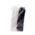 Food Containers & Lids | SOLO 851611-PS94 Creative Carryouts Hinged Plastic Hot Deli Boxes - Medium, Black/Clear (200/Carton) image number 1