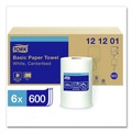 Perforated Roll & Hand Towels | Tork 121201 2 Ply 9 in. x 11.8 in. Advanced Centerfeed Hand Towel - White (6/Carton) image number 8