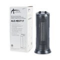 Facility Heaters | Alera ALEHECT17 7.37 in. x 7.37 in. x 17.37 in. 1,500 Watts Mini Tower Ceramic Heater - Black image number 2