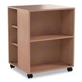 Carts | Durable 311347 20.79 in. x 23.31 in. x 29.45 in. 6 Shelves Wood Flexible Multi-Functional Cart for Office Storage - Beech image number 0