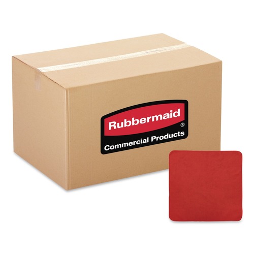 Cleaning Cloths & Wipes | Rubbermaid Commercial 1820581 16 in. x 16 in. Microfiber Cleaning Cloths - Pink (24/Pack) image number 0