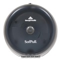 Toilet Tissue Dispensers | Georgia Pacific Professional 56501 SofPull 10.5 in. x 6.75 in. x 10.5 in. High-Capacity Center-Pull Tissue Dispenser - Smoke image number 2