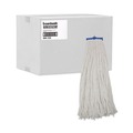 Mop Heads | Boardwalk BWK732R 32 oz. Economical Lie-Flat Rayon Fiber Mop Head - White (12/Carton) image number 0