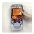 Soap Dispensers | Boardwalk 6754-06-GCE00VL 6.1 in. x 10.6 in. x 5.1 in. 1250 mL Soap Dispenser - Gray image number 4