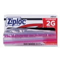 Resealable Bags | Ziploc 682253 2 Gallon 1.75 mil. 15 in. x 13 in. Double Zipper Storage Bags - Clear (100/Carton) image number 1