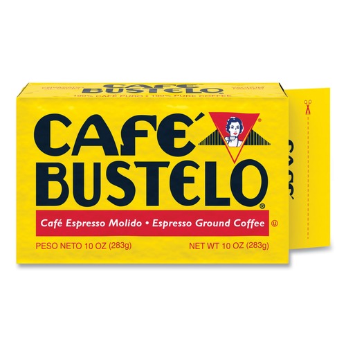 Coffee - Caffeinated | Cafe Bustelo 7447101720 10 oz. Brick Pack Coffee - Espresso image number 0