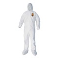 Cleaning Cloths & Wipes | Ansell KCC 44335 A40 Elastic-Cuff Ankle Hood And Boot Coveralls - 2X-Large,White (25/Carton) image number 0