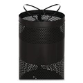 Indoor Waste Receptacles | Rubbermaid Commercial FGS3ETBKPL 25 gal. Classics Perforated Steel Open Top Receptacle - Black image number 2