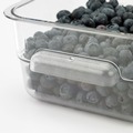 Food Storage Containers & Lids | Carlisle 1195007 7.13 in. x 7.13 in. x 3.8 in. 2 qt. Squares Polycarbonate Food Storage Container - Clear image number 2